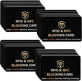 SaiTech IT 20 Pack RFID Blocking Card for Credit Debit ID Card, Black | Slim Anti-Theft Contactless NFC RFID Blocker Protector, Easily Fit into Wallet and Purse, for Men & Women