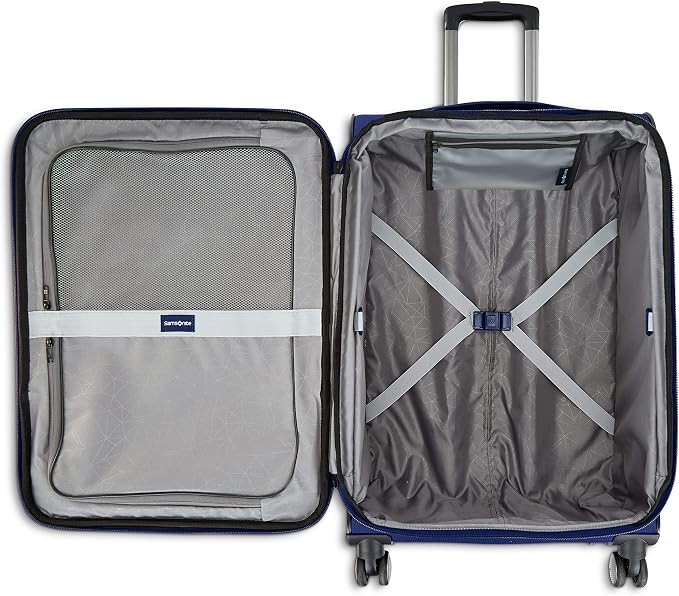 Samsonite Ascella 3.0 Softside Expandable Luggage with Spinner Wheels, CO EXP Spinner, Sapphire Blue