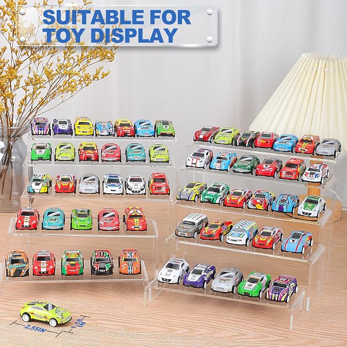 Aheroi Acrylic Risers Display Stands, Acrylic Stands for Display 20Pcs 4Set | Clear Display Risers Shelf, Acrylic Risers for Decor Display,Risers for Buffet Table Stands,Cupcake Food Display(7"L~8"L~9"L)
