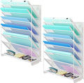 Kuntine.B Wall File Organizer Office Hanging Magazine Holder Wall File Organizer for Office Home