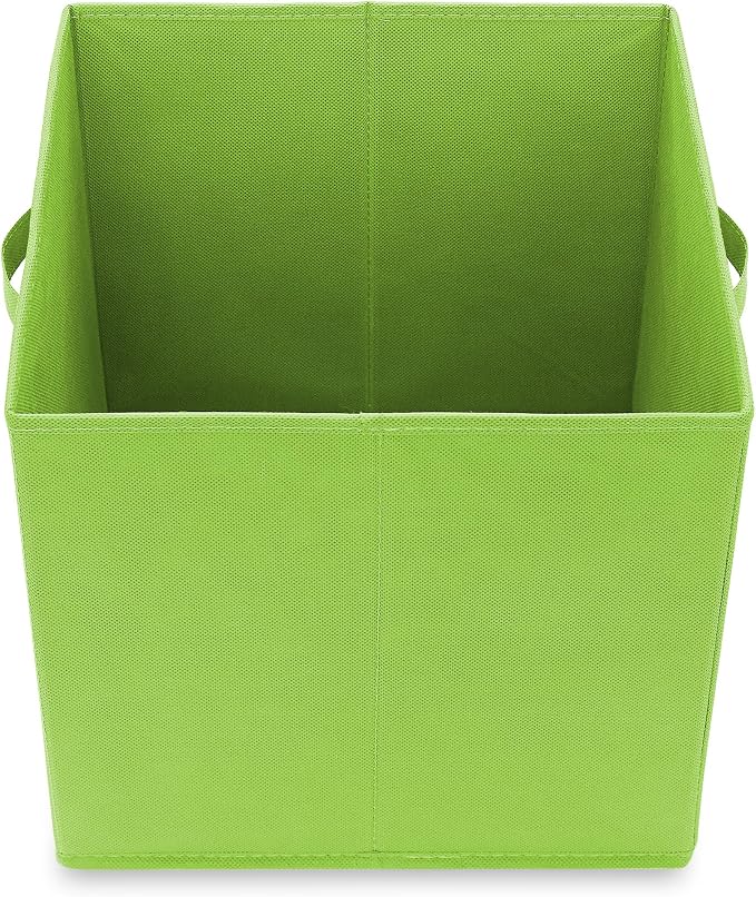 Casafield Set of 6 Collapsible Fabric Cube Storage Bins, Multicolor - 13" Foldable Cloth Baskets for Shelves, Cubby Organizers & More
