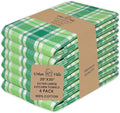 Urban Villa St Patricks Checks Kitchen Towels Set of 6 Buffalo Checks Kitchen Towels 20X30 Inches 100% Cotton Highly Absorbent Kitchen Towels Premium Quality Ultra Soft Mitered Corners Towel
