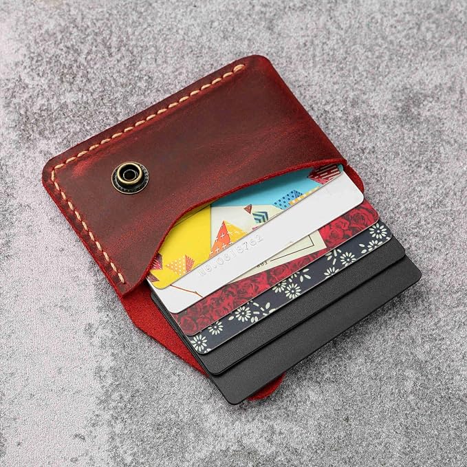 Leather credit card holder, credit card case,business card holder for men,mens slim wallet,Front Pocket Wallet