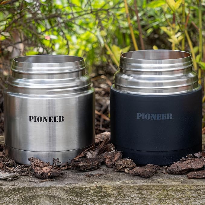 Pioneer Vacuum Insulated Leakproof Soup/Food Flask, 8 Hours Hot 24 Hours Cold, Black, 500 ml