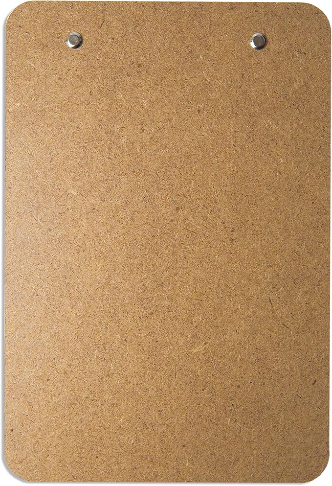 Mini Clipboard 6" x 9" (Set of 30) Memo Clipboard | Small Clipboards 6x9 with Low Profile Clip, Mini Clipboards 6x9, Little Clipboards Half Size | Office, Teacher, Classroom & Back to School Supplies