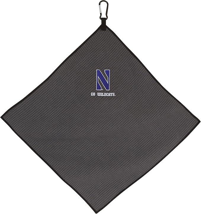 Team Effort Collegiate 15" x 15" Grey Microfiber Towel
