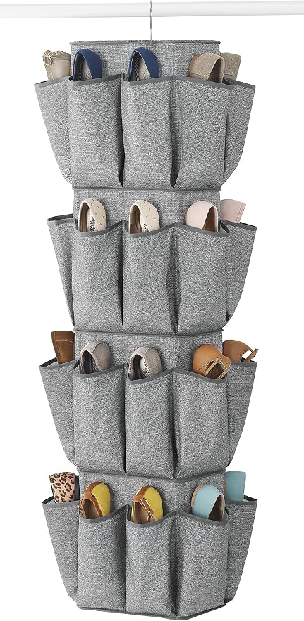 Whitmor Rotating Crosshatch Gray Closet Organizer 10 x 15 x 48 inches