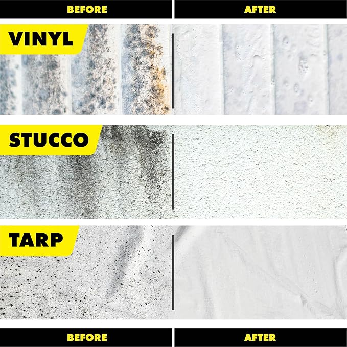 STAR BRITE Professional-Grade Mildew & Mold Stain Remover + Cleaner - Instant Contact Stain Removal, Ideal for Marine & Outdoor Upholstery