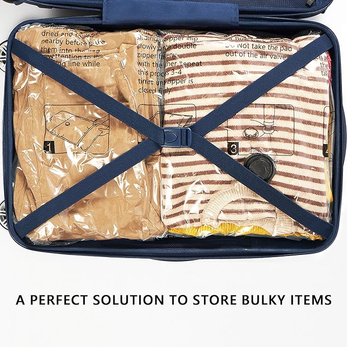 Vacuum Storage Bags, Compression Packing Space Saver Seal Bags for Clothing Bedding Comforters Blankets Pillows, 28 Combo