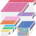 JARLINK 36 Pcs Mesh Zipper Pouch Bags, 8 Sizes Waterproof Zipper Bags | Multi-use Travel Bags for Office, School, Board Game, Puzzles, Cosmetics, Travel Accessories, and Home Organization, 9 colors