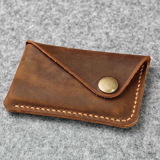 Leather credit card holder, credit card case,business card holder for men,mens slim wallet,Front Pocket Wallet