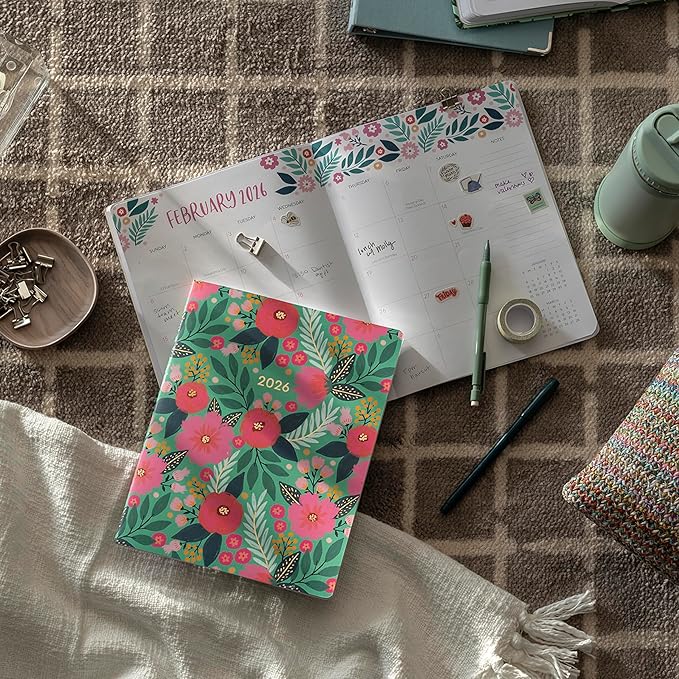 High Note 2026 Planner, 12-Month Monthly Planner Calendar Book with Flexible Softcover, 2026 Planner with Goals and Project Pages, 7.75" x 9.75" by Jess Phoenix