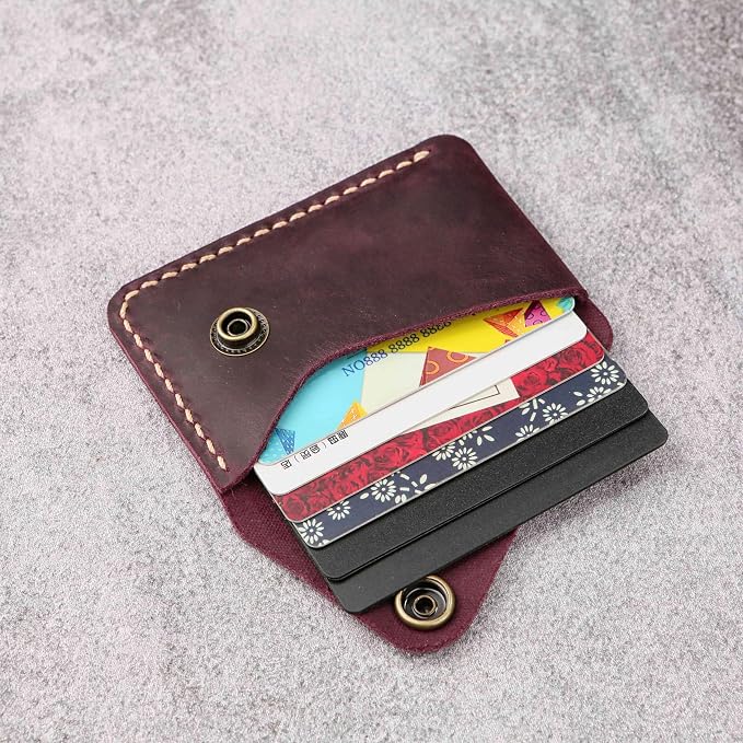 Leather credit card holder, credit card case,business card holder for men,mens slim wallet,Front Pocket Wallet
