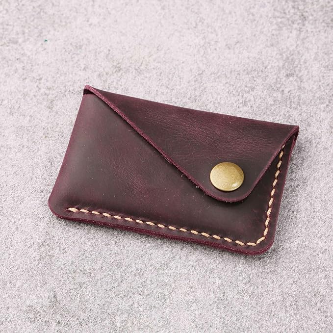 Leather credit card holder, credit card case,business card holder for men,mens slim wallet,Front Pocket Wallet