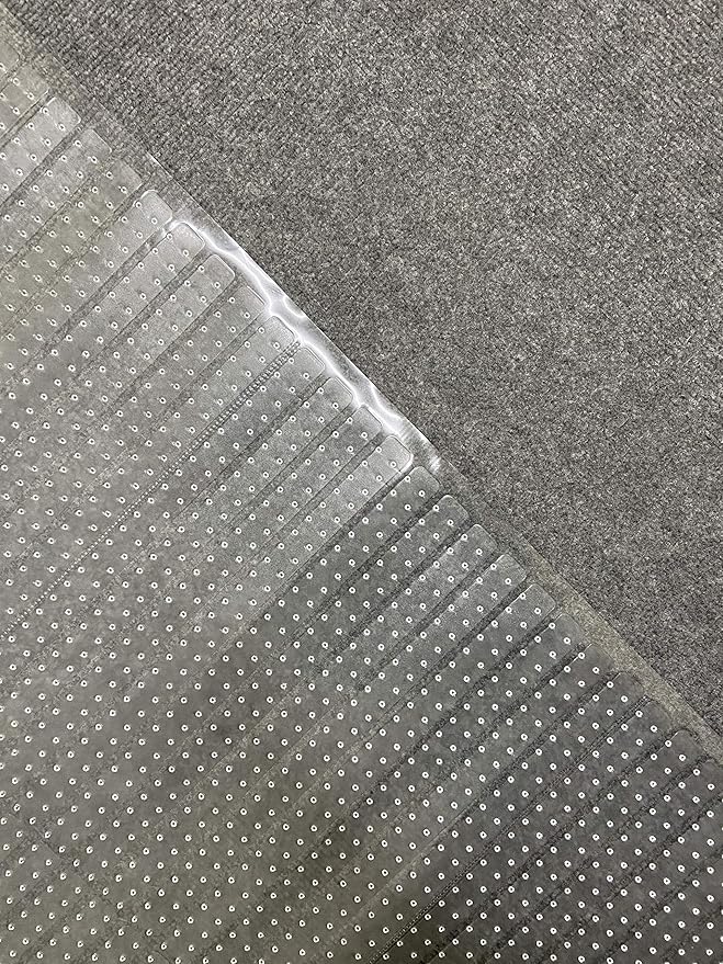 Sweet Home Stores Clear Plastic Runner Rug Carpet Protector Mat Ribbed Multi Grip High-spike (26x6)