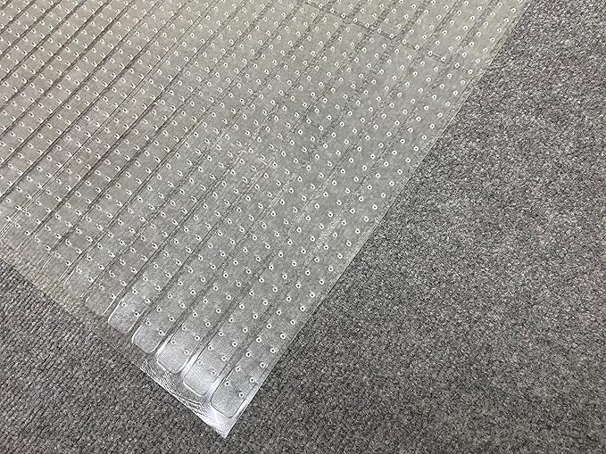 Sweet Home Stores Clear Vinyl Aisle Runner Carpet Protector, Waterproof Vinyl Runner for Long Walkways & Stairs – Trim-to-Fit, 2'2" x 29'