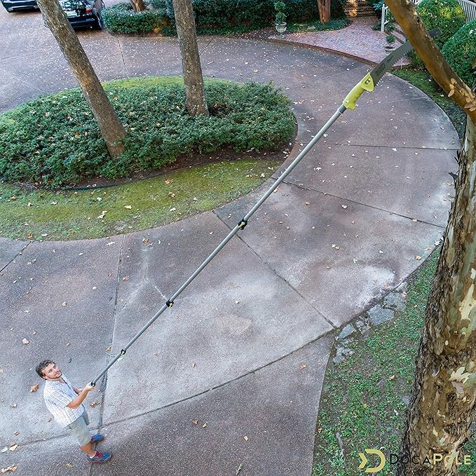 DOCA Gardening Tools Attachment - Extension Pole for Tree Trimming, Fruit Picker, Roof Rake for Leaves - Pole Saw