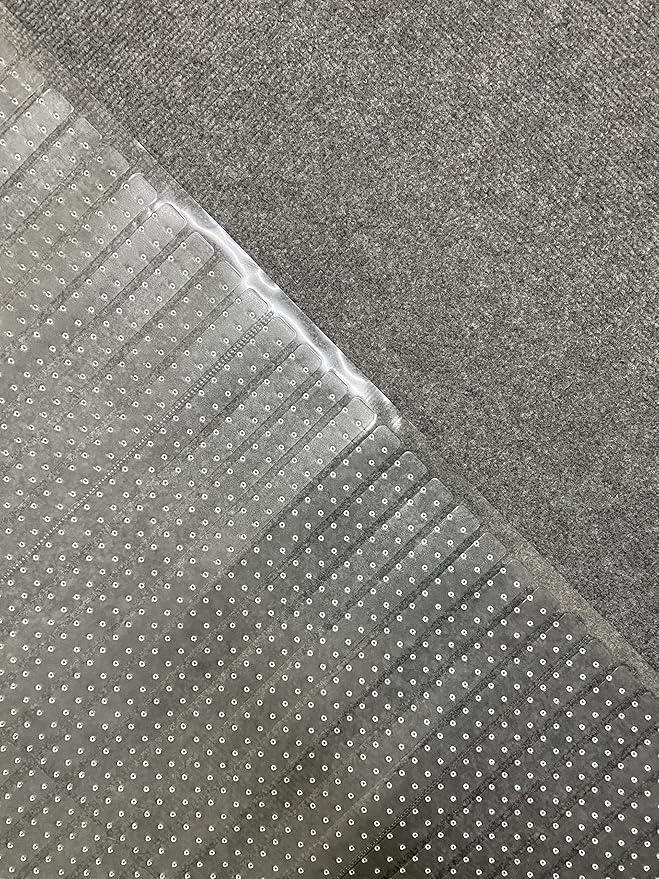 Sweet Home Stores Clear Vinyl Aisle Runner Carpet Protector, Waterproof Vinyl Runner for Long Walkways & Stairs – Trim-to-Fit, 2'2" x 24'