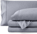 Bare Home Full Sheet Set - Luxury 1800 Ultra-Soft Microfiber Double Brushed - Deep Pockets - Easy Fit - 4 Piece Set - Bedding Sheets & Pillowcases (Full, Heathered Blueberry)