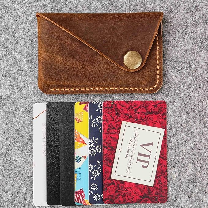 Leather credit card holder, credit card case,business card holder for men,mens slim wallet,Front Pocket Wallet
