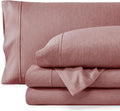 Bare Home Twin XL Sheet Set - College Dorm Size - 1800 Ultra-Soft Microfiber - Deep Pockets - Easy Fit - Extra Soft - 3 Piece Set - Bed Sheets (Twin XL, Heathered Rosewood)